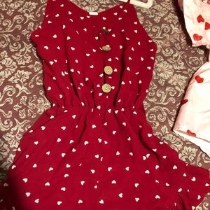 Valentines toddler romper